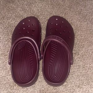 Kids Maroon Clogs